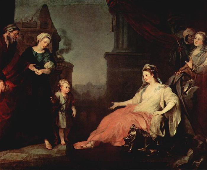 William Hogarth Moses vor der Tochter des Pharao's Germany oil painting art